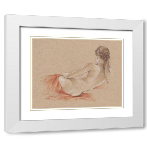 Classical Figure Study I White Modern Wood Framed Art Print with Double Matting by Harper, Ethan