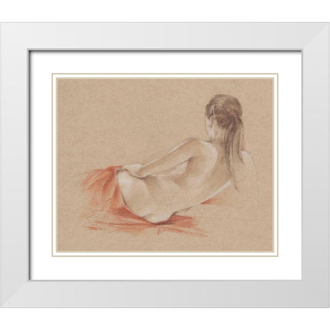 Classical Figure Study I White Modern Wood Framed Art Print with Double Matting by Harper, Ethan