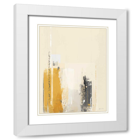 Deeper Shadows II White Modern Wood Framed Art Print with Double Matting by Green Lili