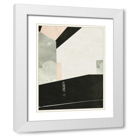 Outside In III White Modern Wood Framed Art Print with Double Matting by Green Lili
