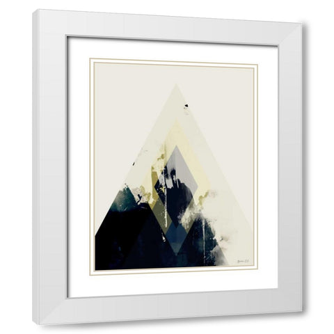 Beneath the Surface II White Modern Wood Framed Art Print with Double Matting by Green Lili