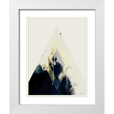 Beneath the Surface II White Modern Wood Framed Art Print with Double Matting by Green Lili