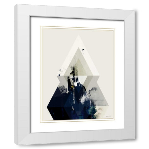 Beneath the Surface III White Modern Wood Framed Art Print with Double Matting by Green Lili