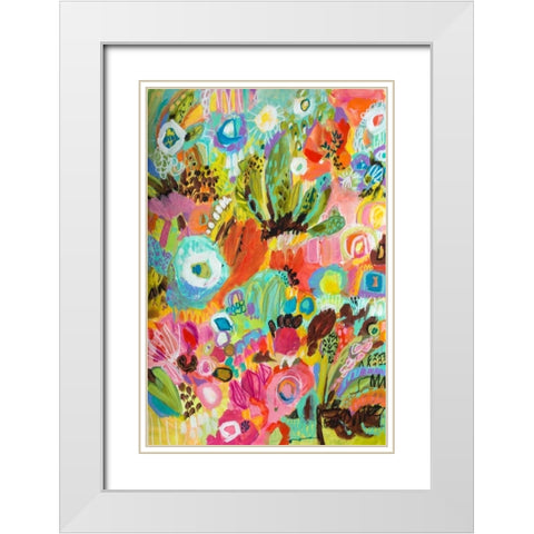 Love to Travel I White Modern Wood Framed Art Print with Double Matting by Fields, Karen