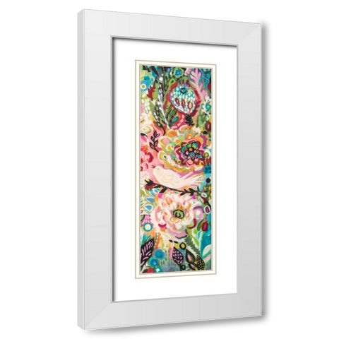 Soulful Birds II White Modern Wood Framed Art Print with Double Matting by Fields, Karen