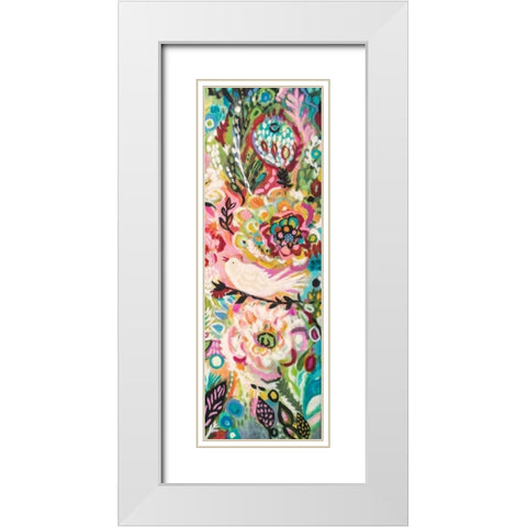 Soulful Birds II White Modern Wood Framed Art Print with Double Matting by Fields, Karen