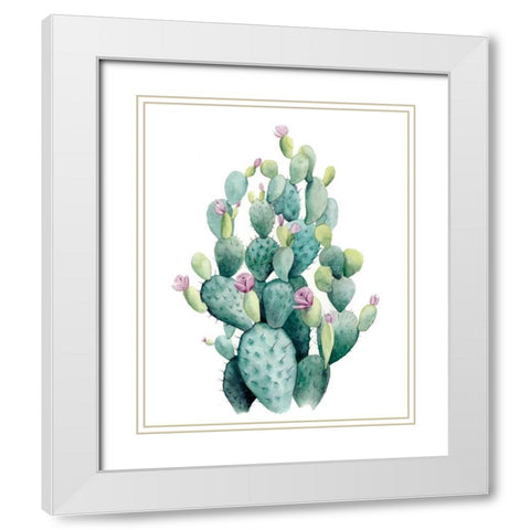 Desert Blooms I White Modern Wood Framed Art Print with Double Matting by Popp, Grace