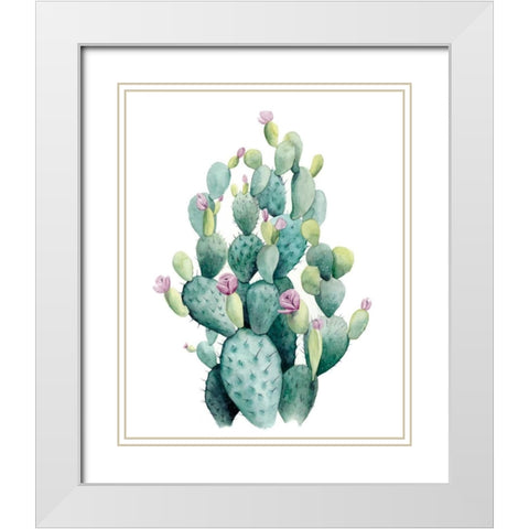 Desert Blooms I White Modern Wood Framed Art Print with Double Matting by Popp, Grace