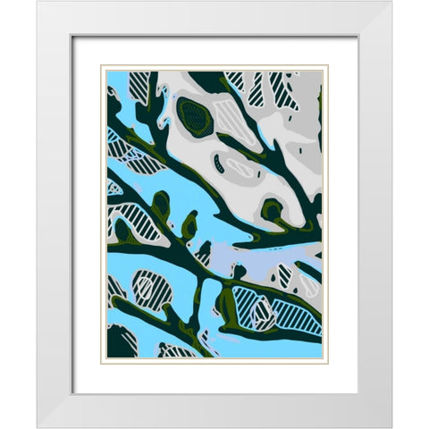 Abstract Tree Limbs I White Modern Wood Framed Art Print with Double Matting by Fields, Karen