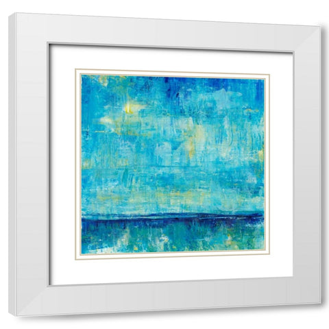 Water Reflections IV White Modern Wood Framed Art Print with Double Matting by OToole, Tim