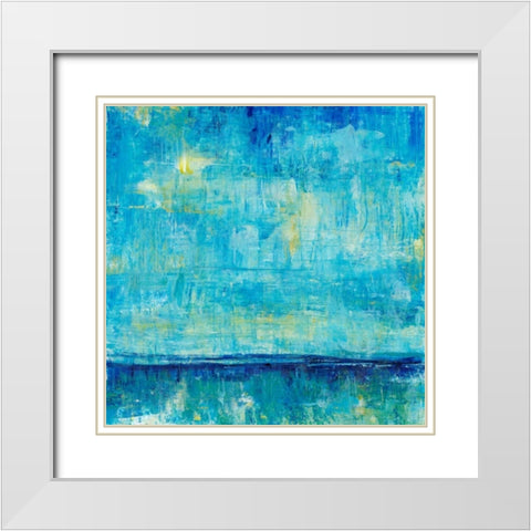 Water Reflections IV White Modern Wood Framed Art Print with Double Matting by OToole, Tim