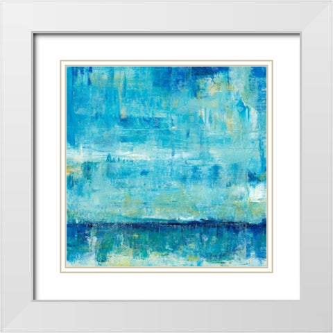 Water Reflections V White Modern Wood Framed Art Print with Double Matting by OToole, Tim