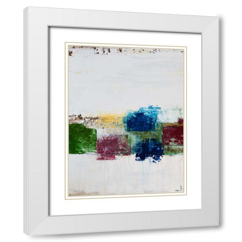 Color Swatches I White Modern Wood Framed Art Print with Double Matting by Avondet, Natalie