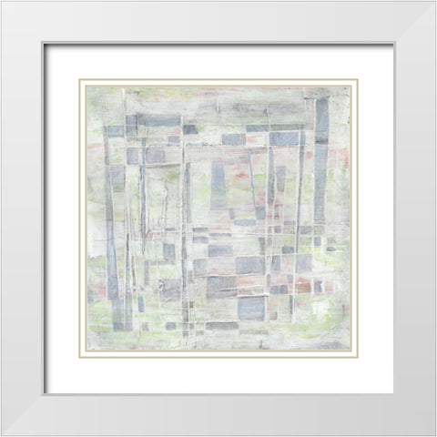 SoHo I White Modern Wood Framed Art Print with Double Matting by Stramel, Renee W.