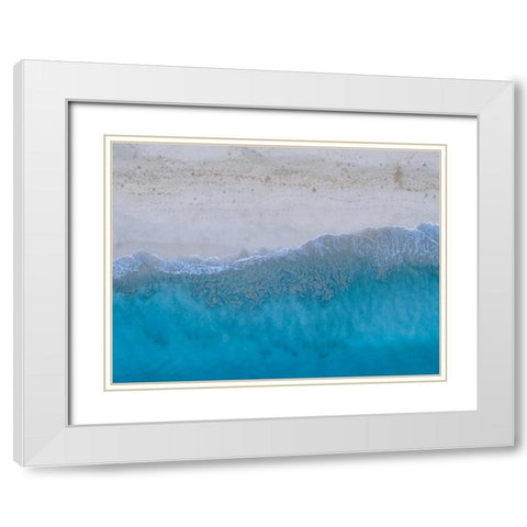 Hawaii View III White Modern Wood Framed Art Print with Double Matting by Mead, Adam
