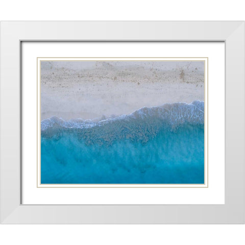 Hawaii View III White Modern Wood Framed Art Print with Double Matting by Mead, Adam
