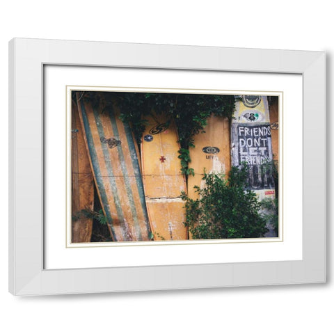 Hawaii View X White Modern Wood Framed Art Print with Double Matting by Mead, Adam