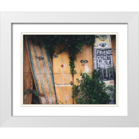 Hawaii View X White Modern Wood Framed Art Print with Double Matting by Mead, Adam