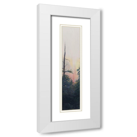 Pacific Northwest Panel V White Modern Wood Framed Art Print with Double Matting by Iafrate, Sandra
