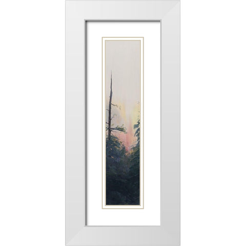 Pacific Northwest Panel V White Modern Wood Framed Art Print with Double Matting by Iafrate, Sandra