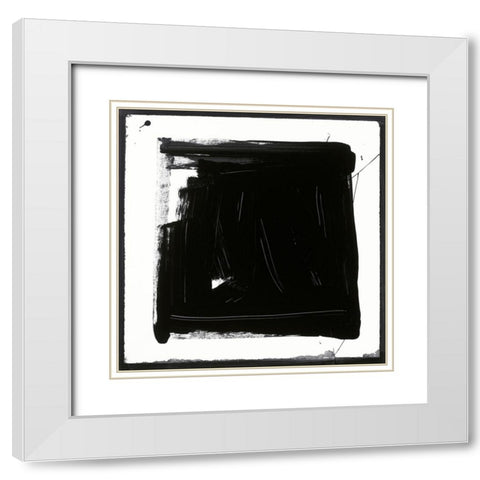 Custom Black and White N. White Modern Wood Framed Art Print with Double Matting by Palek, Franka
