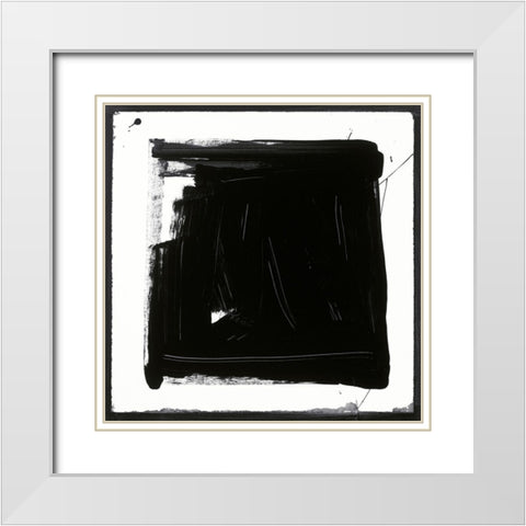 Custom Black and White N. White Modern Wood Framed Art Print with Double Matting by Palek, Franka
