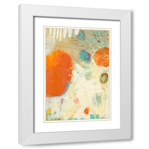 Phenix I White Modern Wood Framed Art Print with Double Matting by Jachimiec, Sue