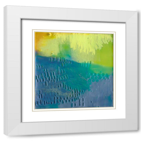 Southern Shores I White Modern Wood Framed Art Print with Double Matting by Jachimiec, Sue