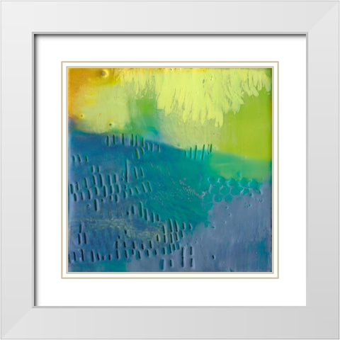 Southern Shores I White Modern Wood Framed Art Print with Double Matting by Jachimiec, Sue