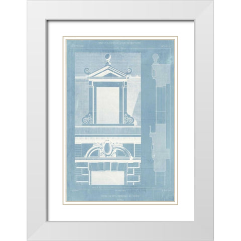 Details of French Architecture III White Modern Wood Framed Art Print with Double Matting by Vision Studio