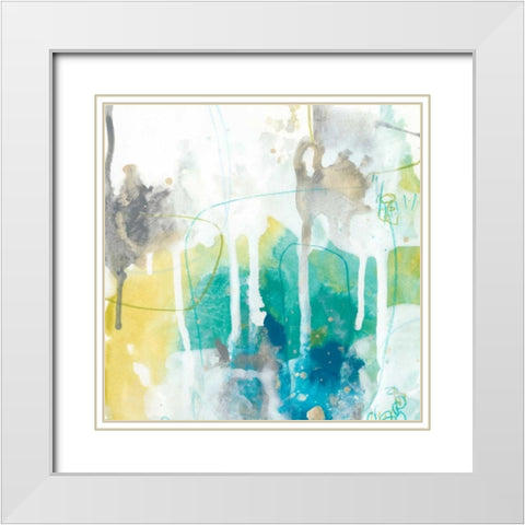 Aquatic Atmosphere III White Modern Wood Framed Art Print with Double Matting by Vess, June Erica