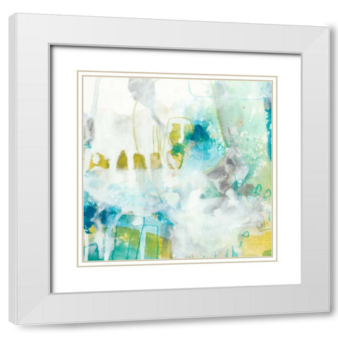 Aquatic Atmosphere IV White Modern Wood Framed Art Print with Double Matting by Vess, June Erica