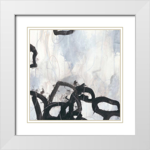 Causal Gesture IV White Modern Wood Framed Art Print with Double Matting by Vess, June Erica