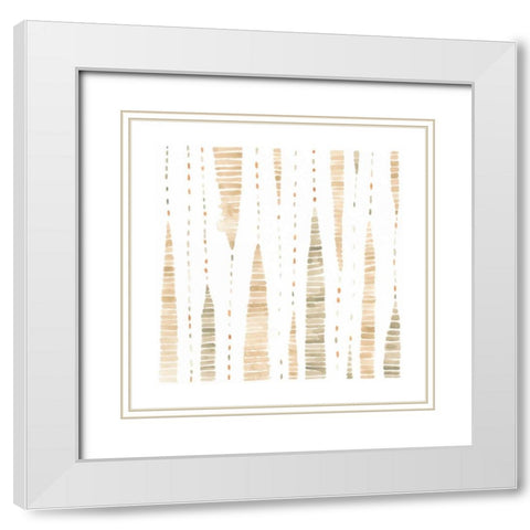 Mombasa Memories I White Modern Wood Framed Art Print with Double Matting by Vess, June Erica