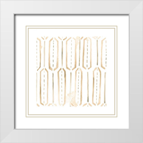 Mombasa Memories III White Modern Wood Framed Art Print with Double Matting by Vess, June Erica