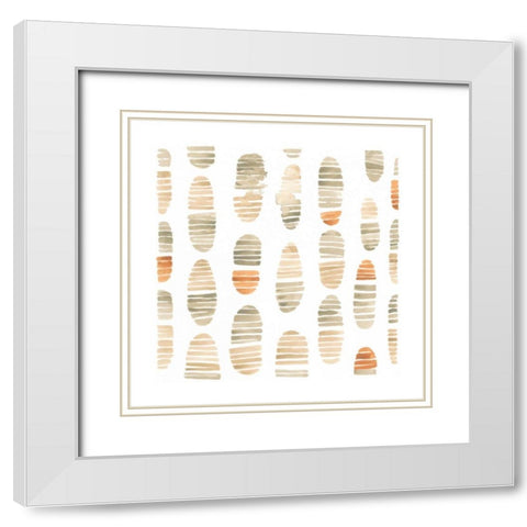 Mombasa Memories VI White Modern Wood Framed Art Print with Double Matting by Vess, June Erica
