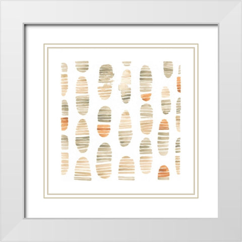 Mombasa Memories VI White Modern Wood Framed Art Print with Double Matting by Vess, June Erica