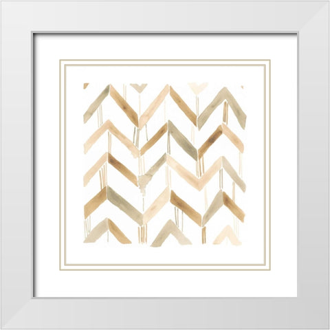 Mombasa Memories VII White Modern Wood Framed Art Print with Double Matting by Vess, June Erica