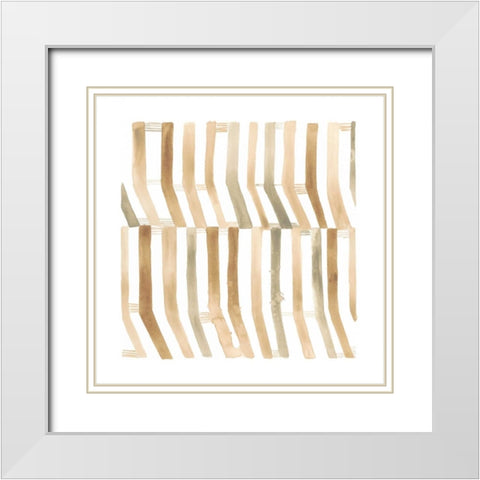 Mombasa Memories IX White Modern Wood Framed Art Print with Double Matting by Vess, June Erica