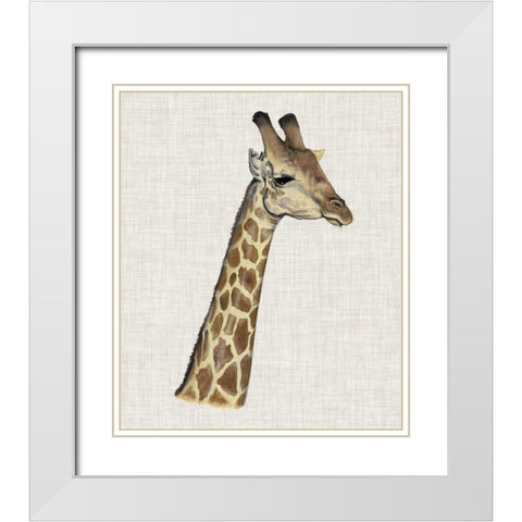 Savanna Impressions II White Modern Wood Framed Art Print with Double Matting by McCavitt, Naomi