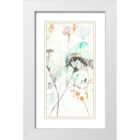 Wildflower Breath II White Modern Wood Framed Art Print with Double Matting by Goldberger, Jennifer