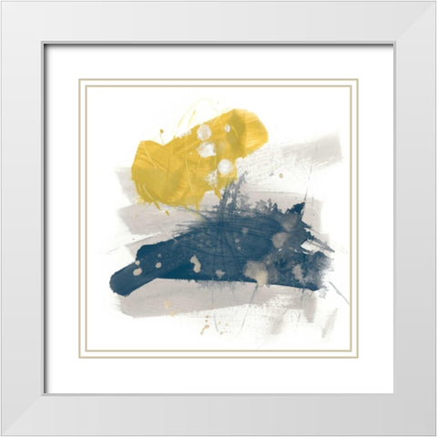 Bitte II White Modern Wood Framed Art Print with Double Matting by Vess, June Erica
