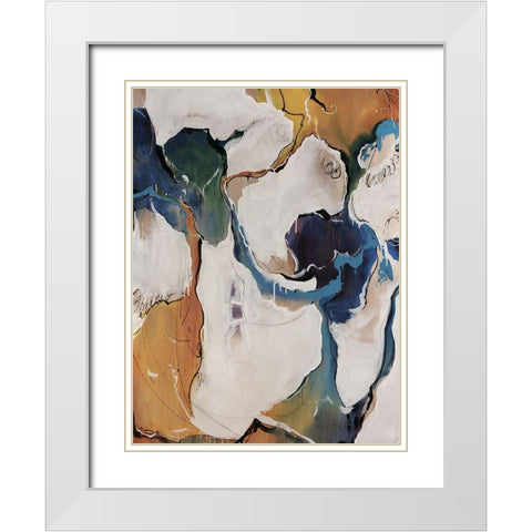 Boardwalk White Modern Wood Framed Art Print with Double Matting by Edmunds, Sydney