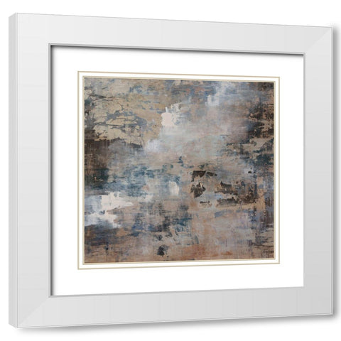 Ice Flow White Modern Wood Framed Art Print with Double Matting by Henry, Alexys