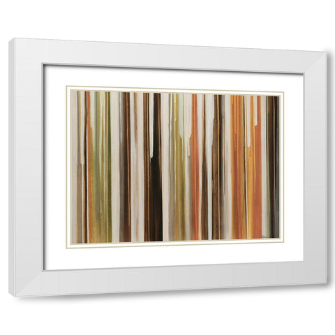 Polish II White Modern Wood Framed Art Print with Double Matting by Edmunds, Sydney