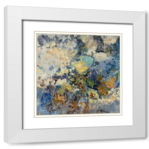 Russian Floral White Modern Wood Framed Art Print with Double Matting by Maas, Jodi