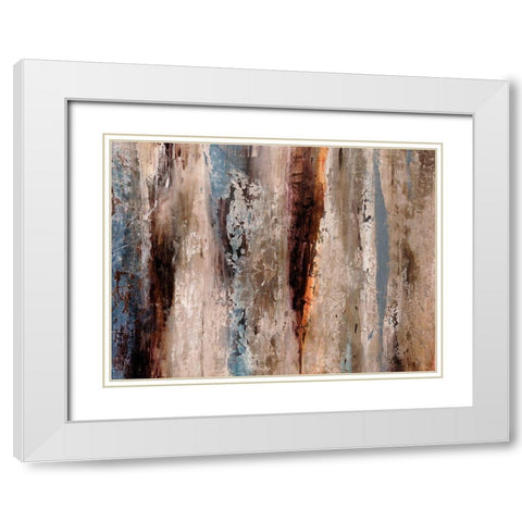 Sediment Rocks White Modern Wood Framed Art Print with Double Matting by Henry, Alexys