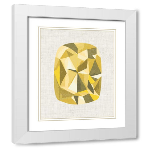 Bijou I White Modern Wood Framed Art Print with Double Matting by Zarris, Chariklia