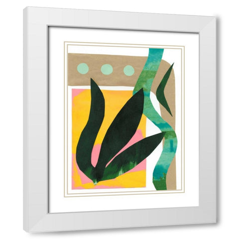 South Beach I White Modern Wood Framed Art Print with Double Matting by Stramel, Renee W.