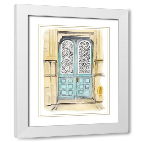 Warm Welcome II White Modern Wood Framed Art Print with Double Matting by McCavitt, Naomi